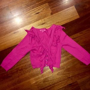 Betsey Johnson ruffled cardigan
